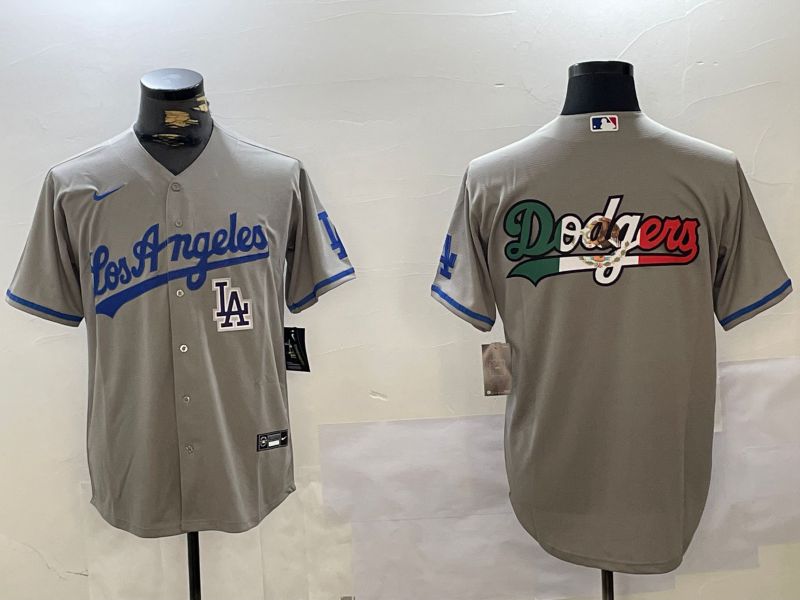 Men Los Angeles Dodgers Blank Grey Game 2024 Nike MLB Jersey style 10163->los angeles dodgers->MLB Jersey
